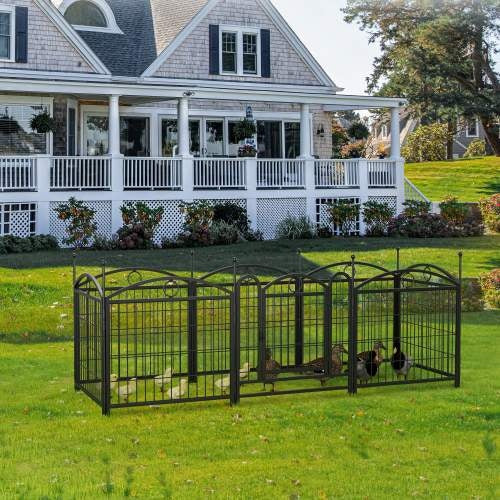 NEW Heavy Duty Indoor Outdoor 24in 8 Panel Metal Pet Dog Playpen Cage