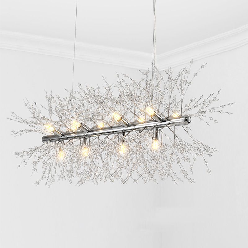 NEW Simple Modern Firefly Crystal Lamp Ceiling Light Fixture Chandelier