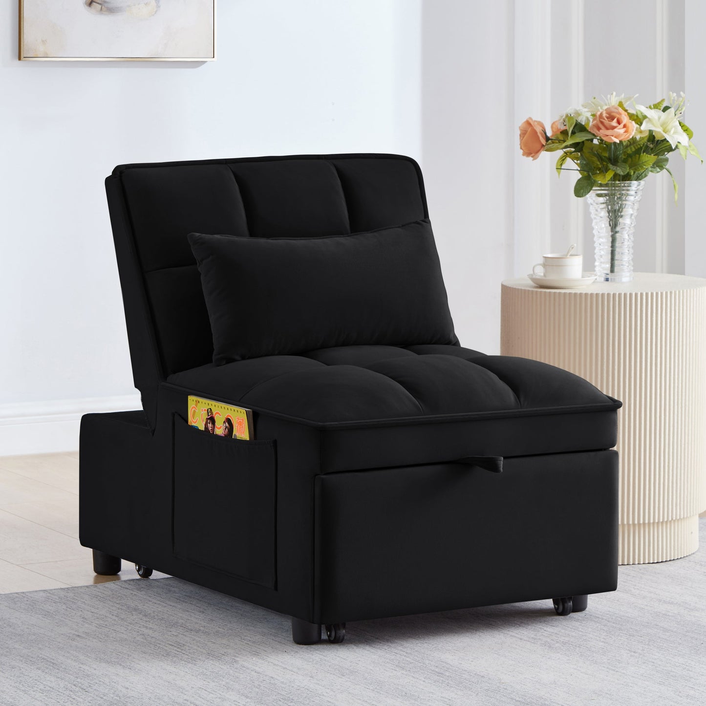 New 4 in 1 Multi-Function Single Pull-out Chaise