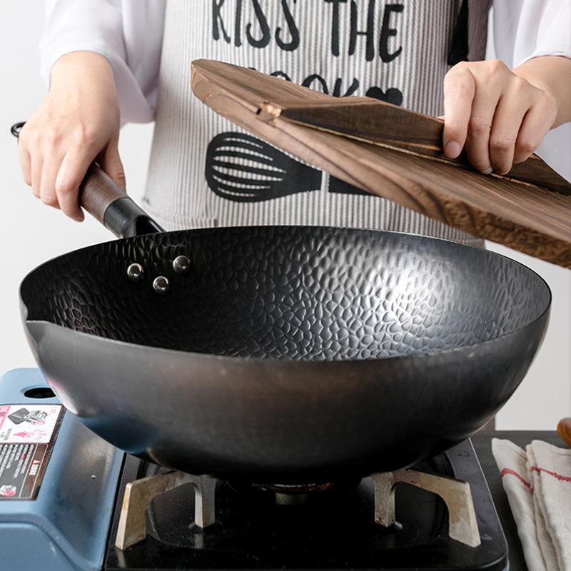 NEW Iron Pan Traditional Iron Wok Handmade