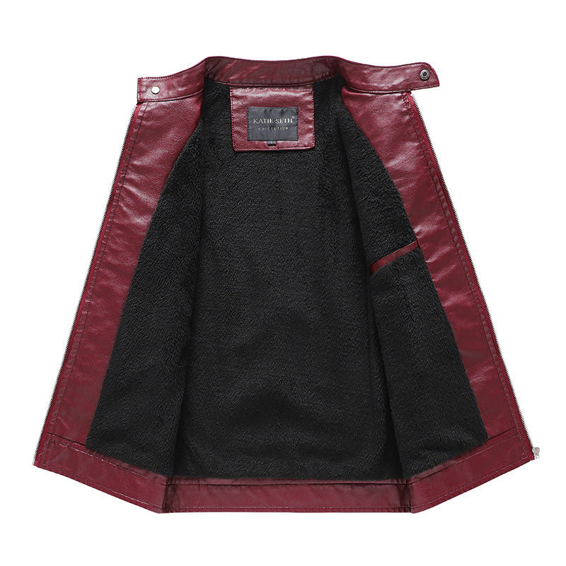 NEW Motorcycle Leather Coat For Men Autumn And Winter New Men
