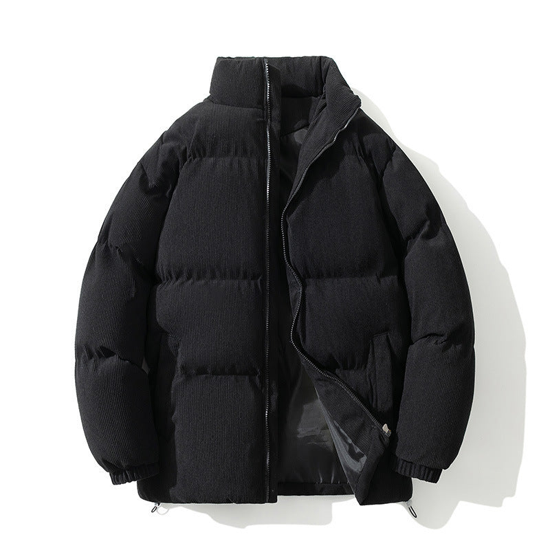 NEW Men's Down Cotton-padded Coat Stand-up Collar Thick Leisure Warm Cotton-padded Outer