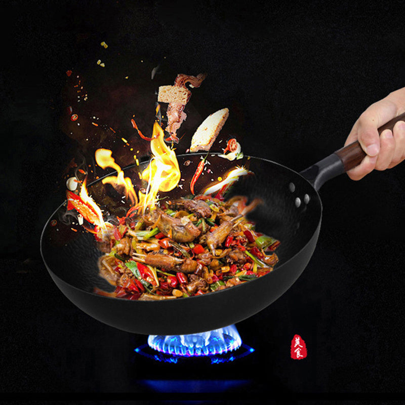 NEW Iron Pan Traditional Iron Wok Handmade