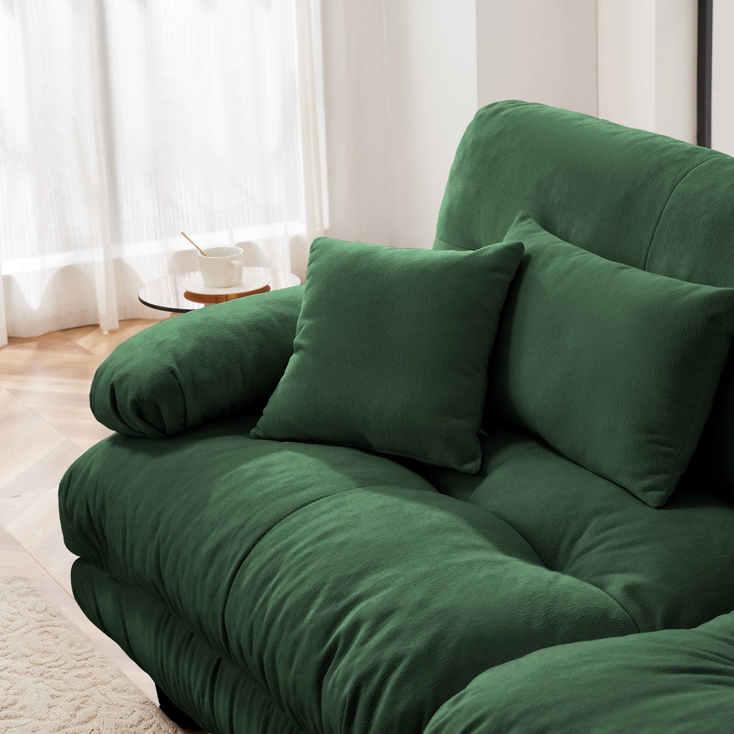 NEW Two Seat sofa with 2 Lumbar pillows