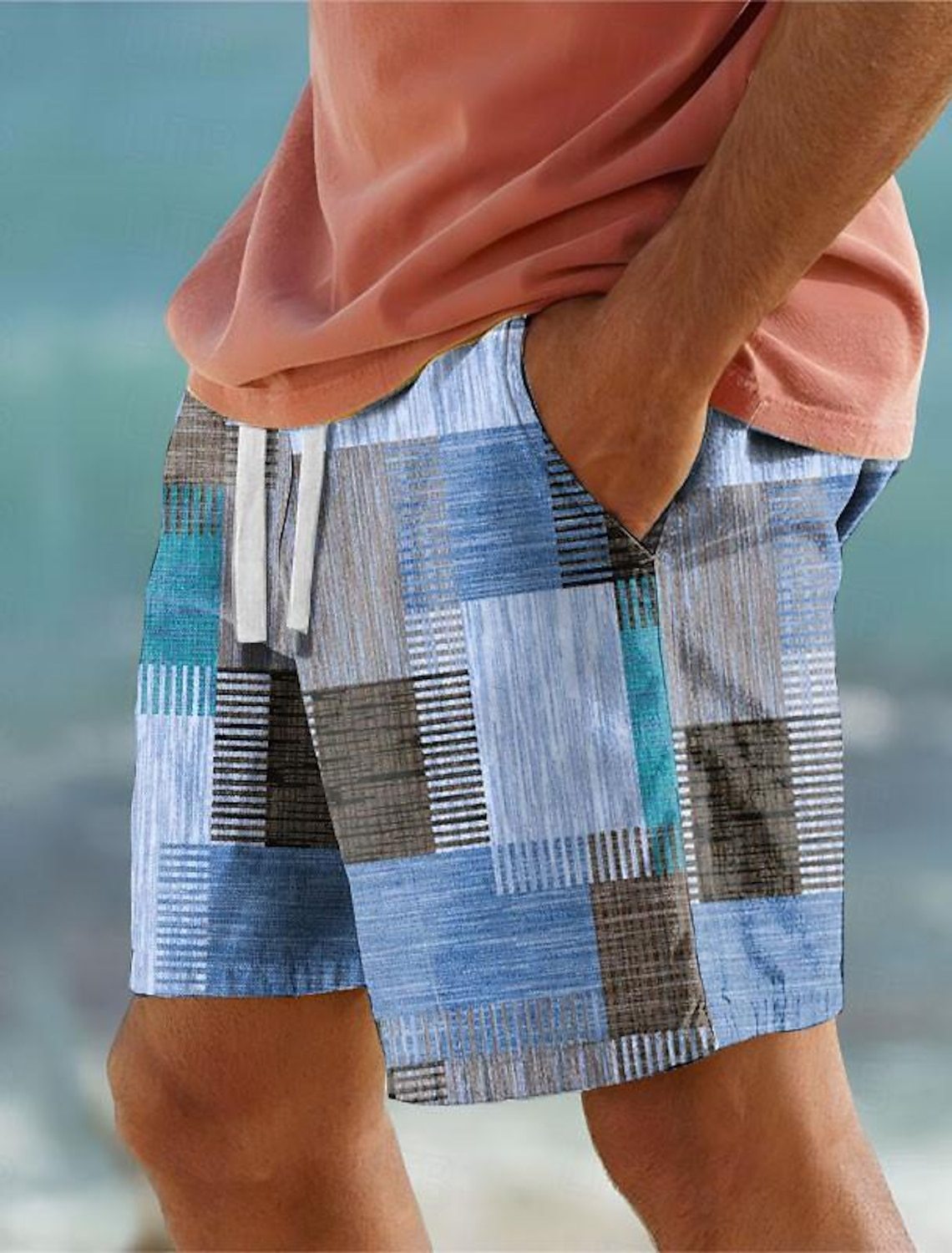 NEW Trendy Digital Printing Youth Popularity Casual Men's Shorts