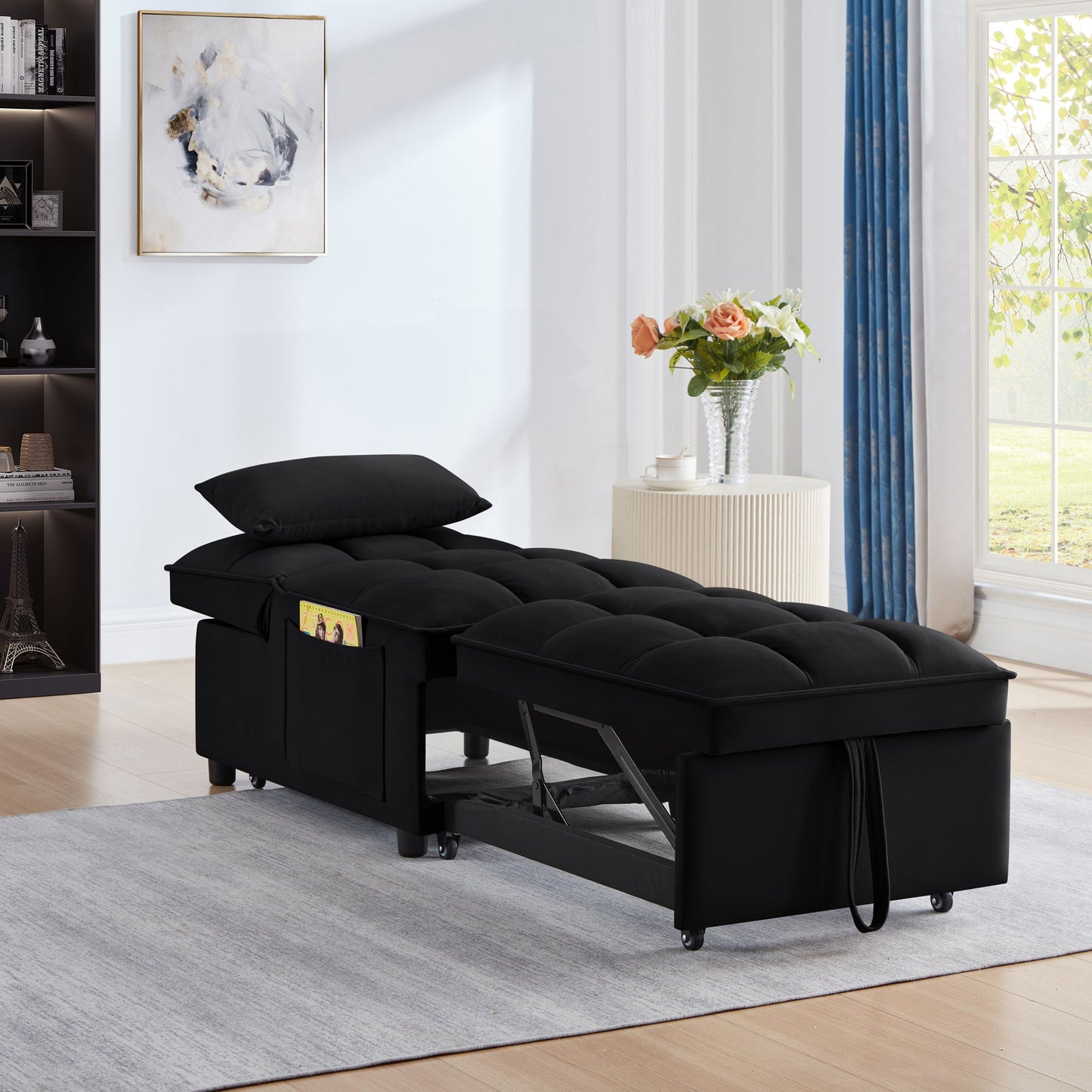 New 4 in 1 Multi-Function Single Pull-out Chaise