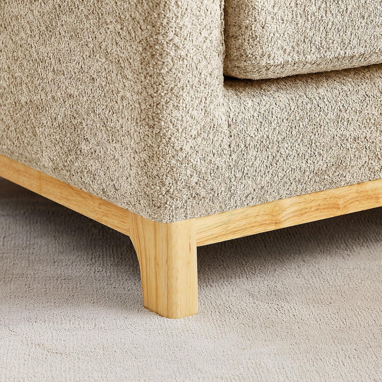 NEW Luxurious Sherpa Oversized Accent Chair Camel Plush