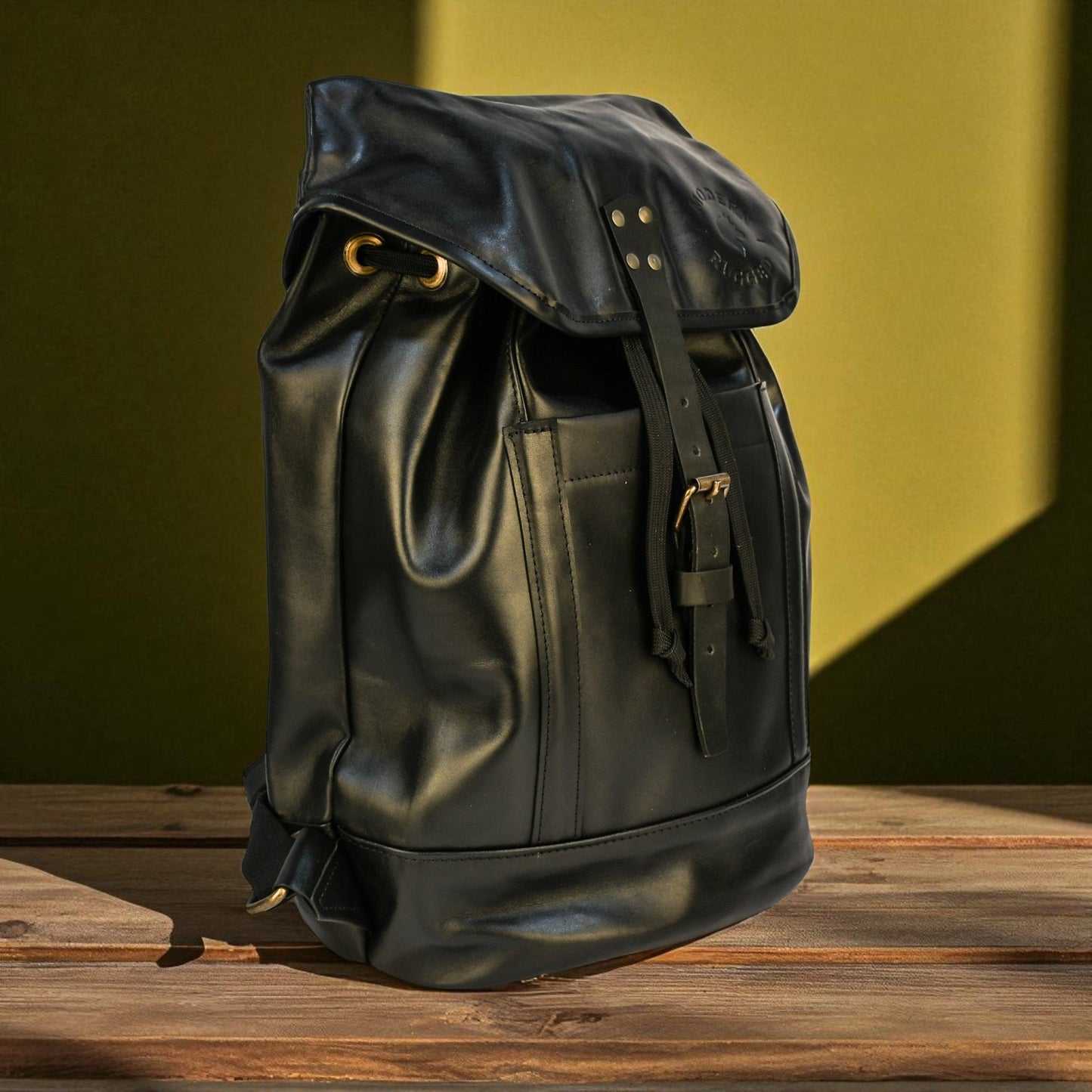 NEW Bovine Leather Single Strap Backpack
