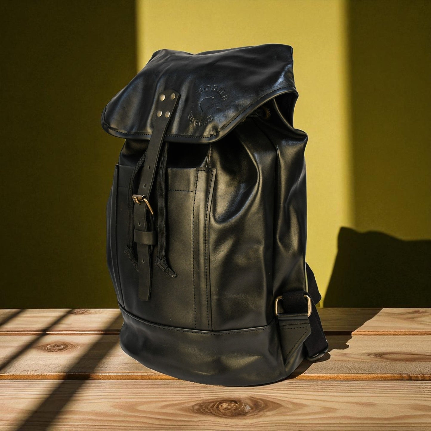 NEW Bovine Leather Single Strap Backpack