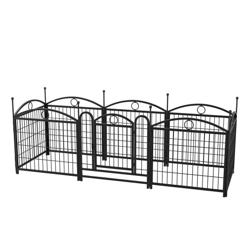 NEW Heavy Duty Indoor Outdoor 24in 8 Panel Metal Pet Dog Playpen Cage