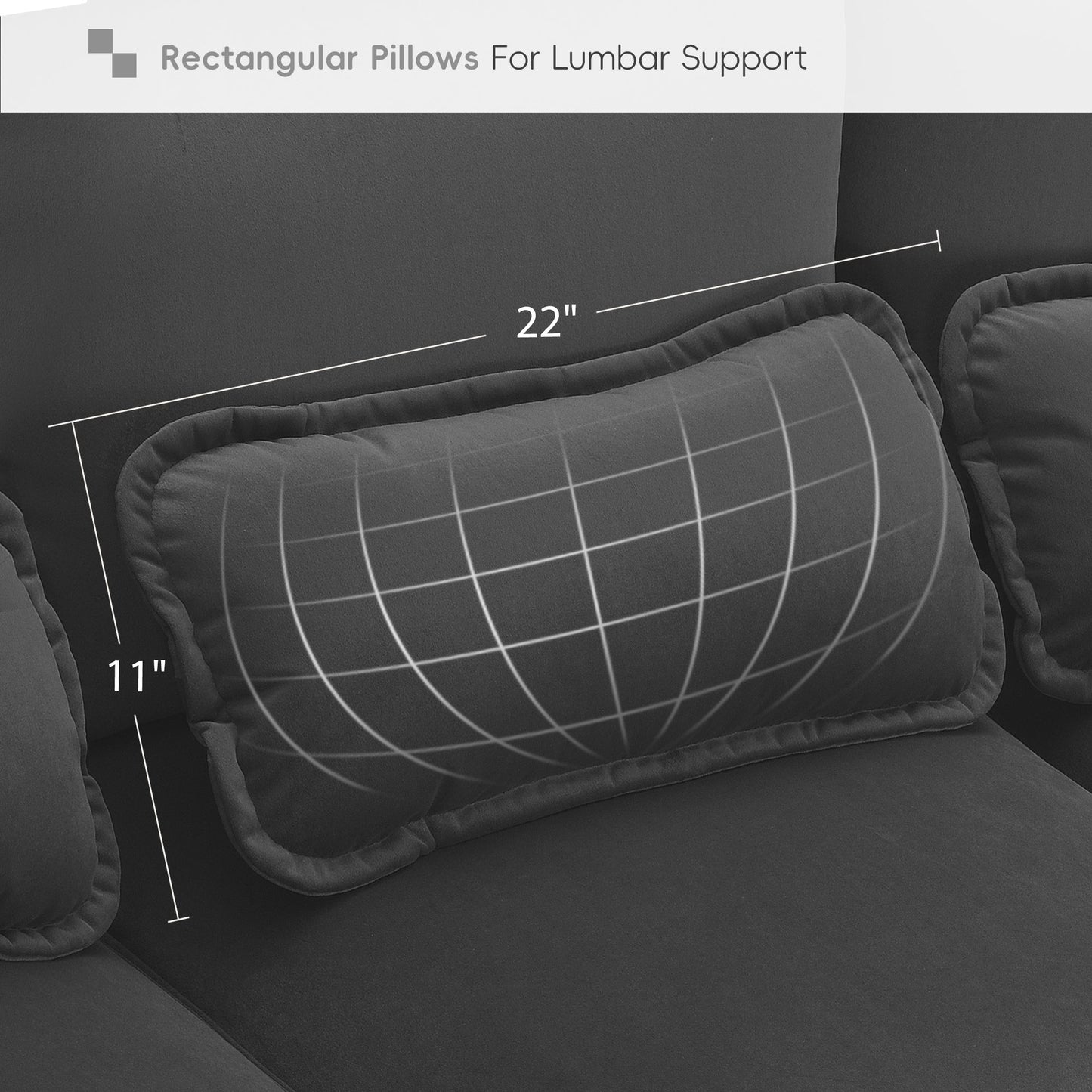 New Modern U-shaped 6-seat Upholstered Sleeper Sofa with Chaise Lounge