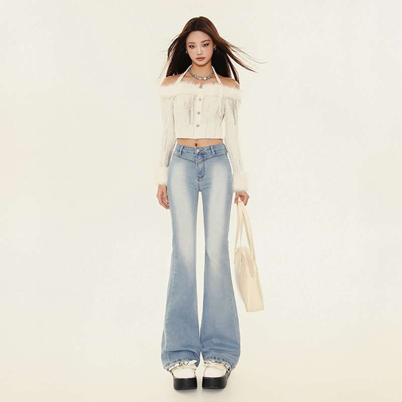 New Slimming Elastic Slightly Denim Pants