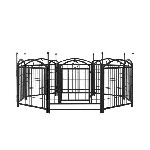 NEW Heavy Duty Indoor Outdoor 24in 8 Panel Metal Pet Dog Playpen Cage