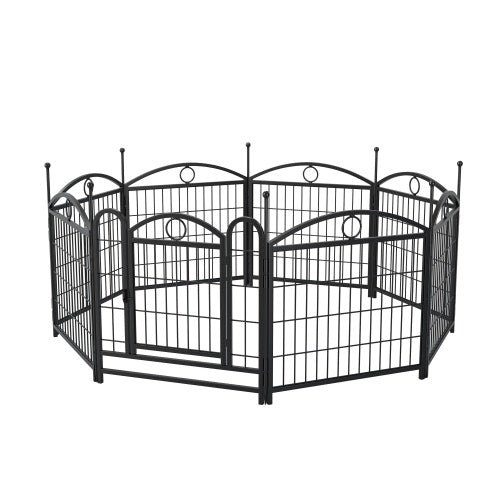 NEW Heavy Duty Indoor Outdoor 24in 8 Panel Metal Pet Dog Playpen Cage