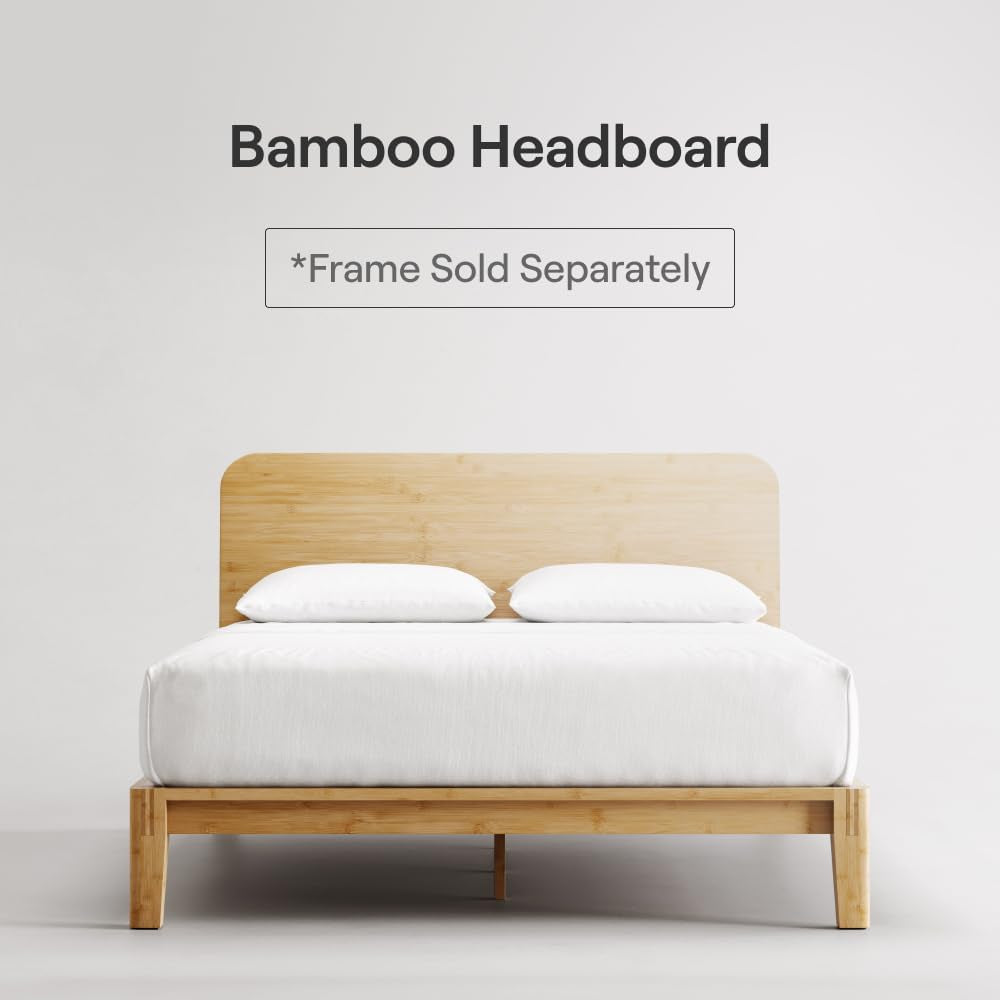 NEW Natural Bamboo Cal King Headboard Easy Tool Free Setup