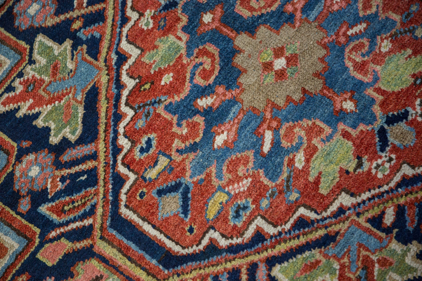 USED 7.5x11 Vintage Heriz Carpet