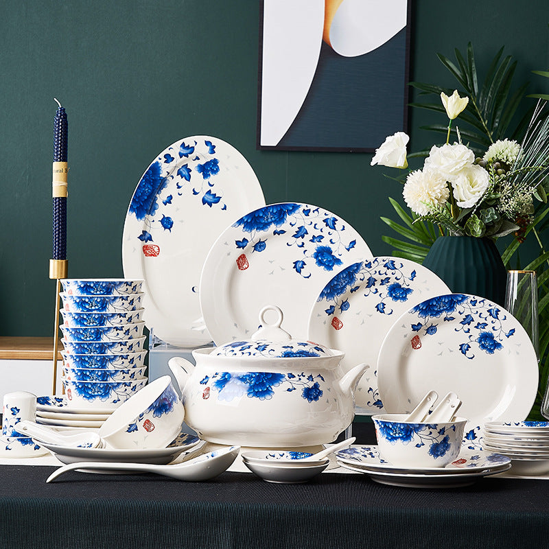 NEW Ceramic Porcelain Bowls And Saucers Bone China Bowls Plates Dinnerware Set