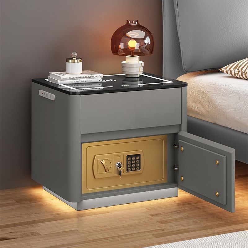 NEW Home Bedroom Multi-functional Smart Safe Bedside Table Wireless Integrated Charging Safe