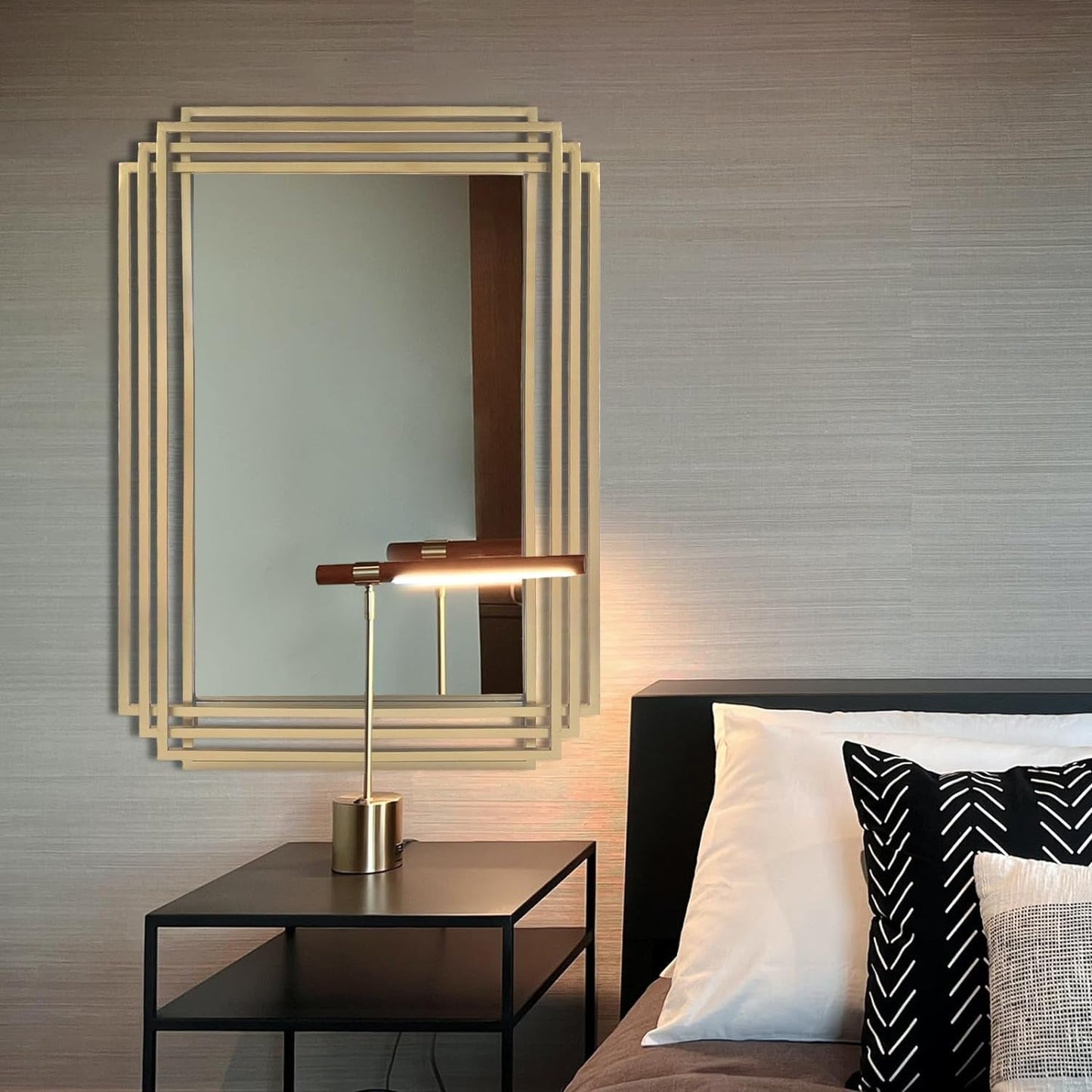 NEW Brushed Gold Wall Mirror 24x36