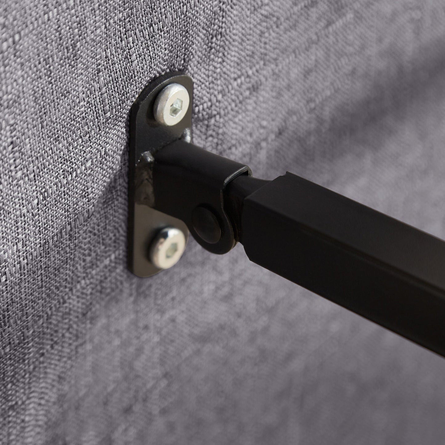 NEW Light Grey Linen Convertible Folding Chair Bed with Adjustable Backrest and Pillow