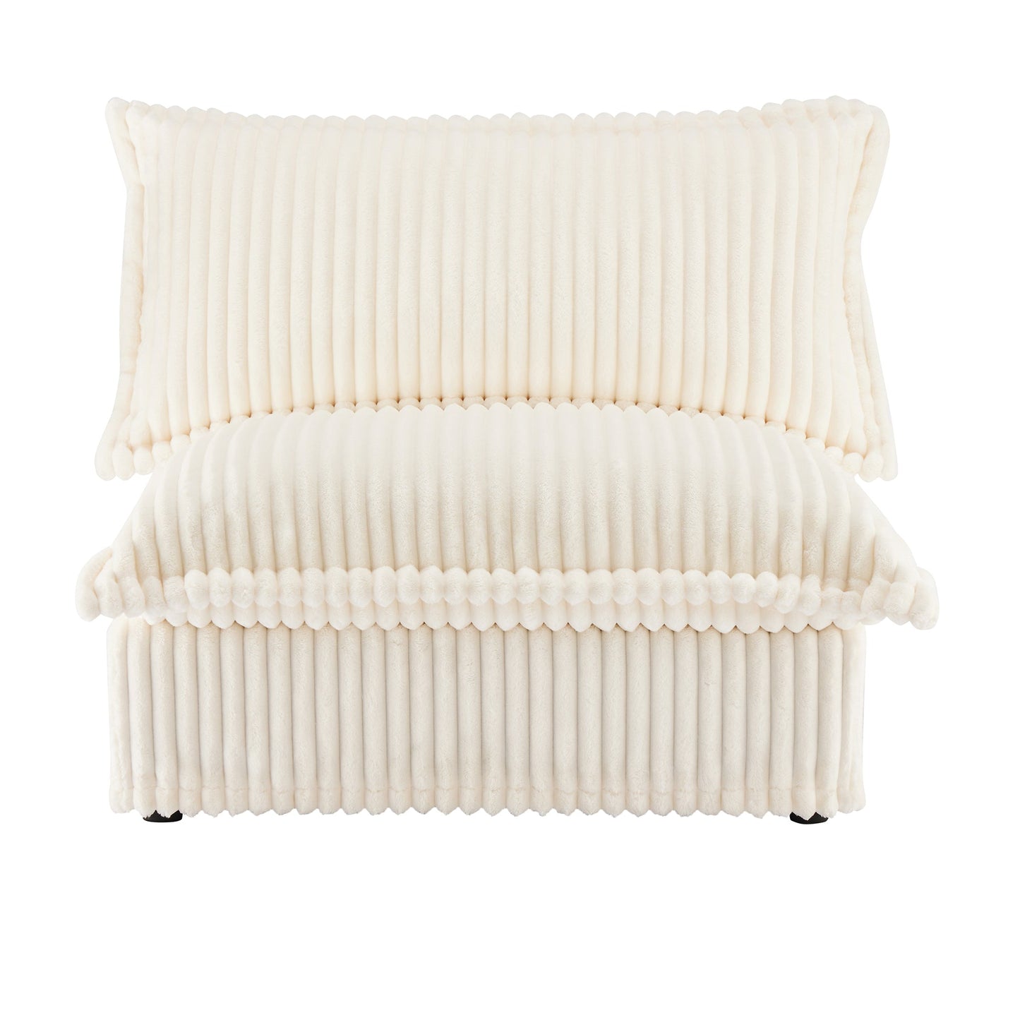 NEW Cream Koala Armless Sofa Couch