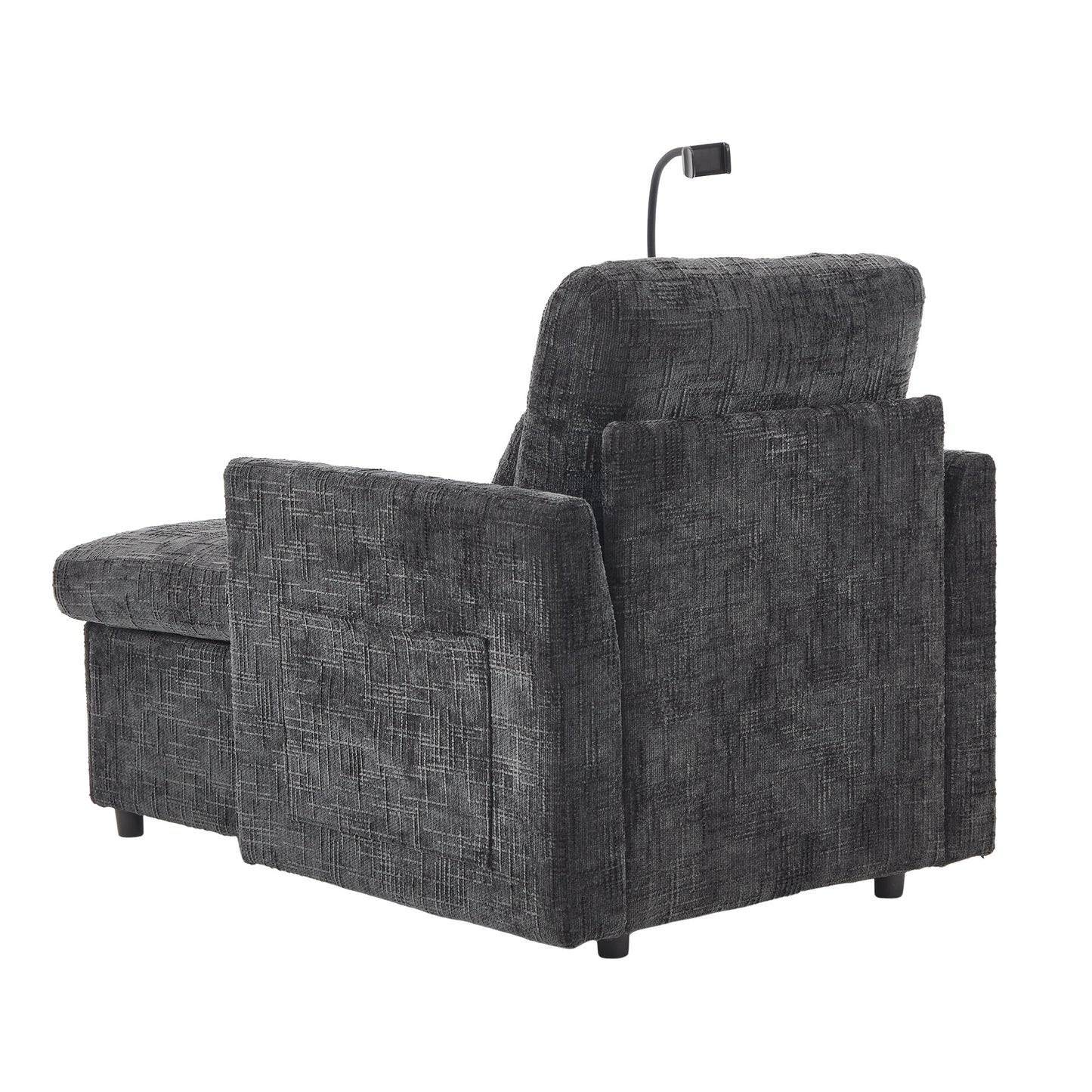 NEW Chenille Multifunctional Sofa Recliner with Storage Backrest and Cell Phone Bracket