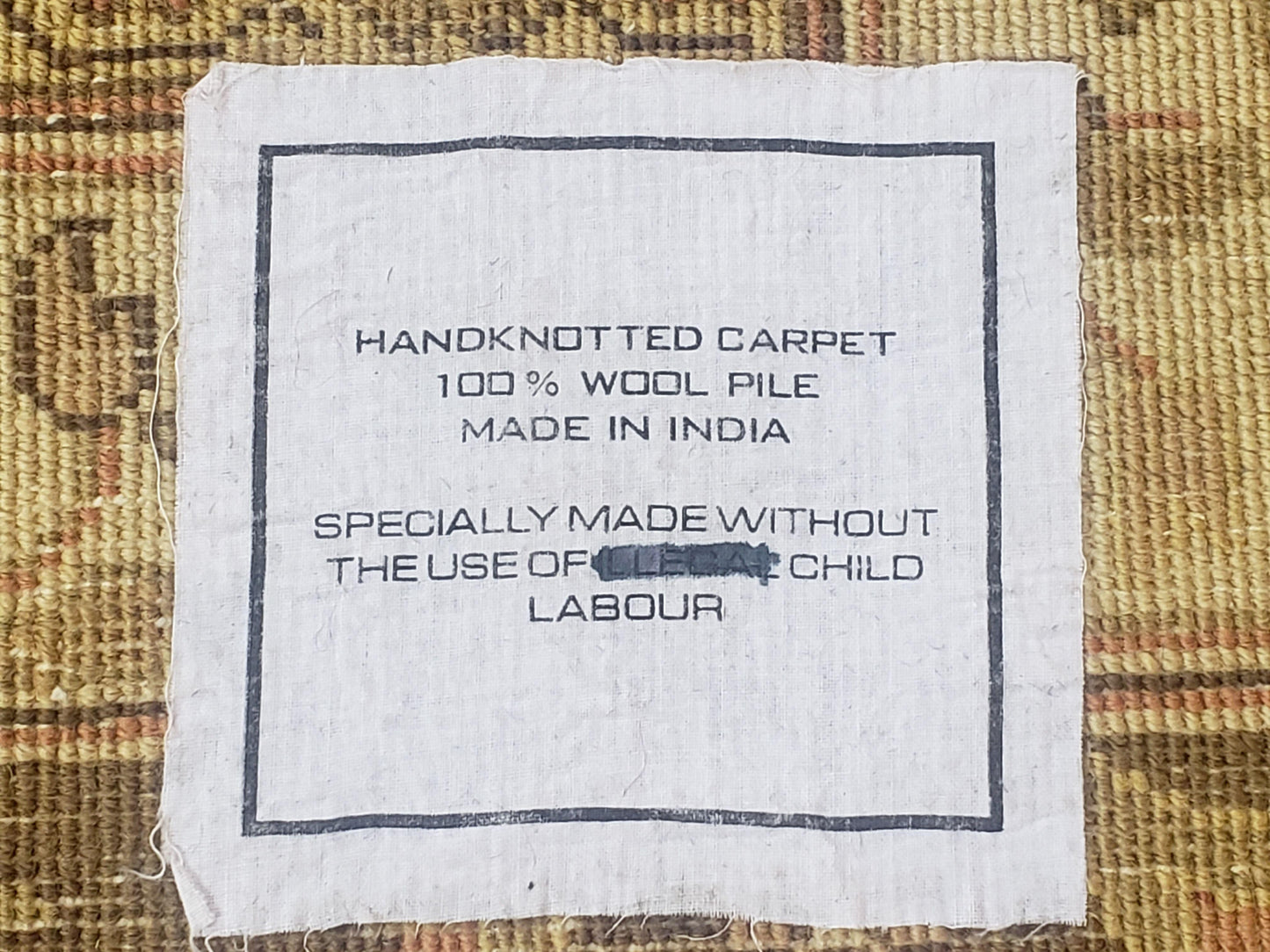 USED Indo Persian Rug 8x10, Vintage Indian Rug 8 x 10, Fine Hand-Knotted Wool Rug, Rose Clay Red Beige Brown Handmade Area Rug, Floral Medallion