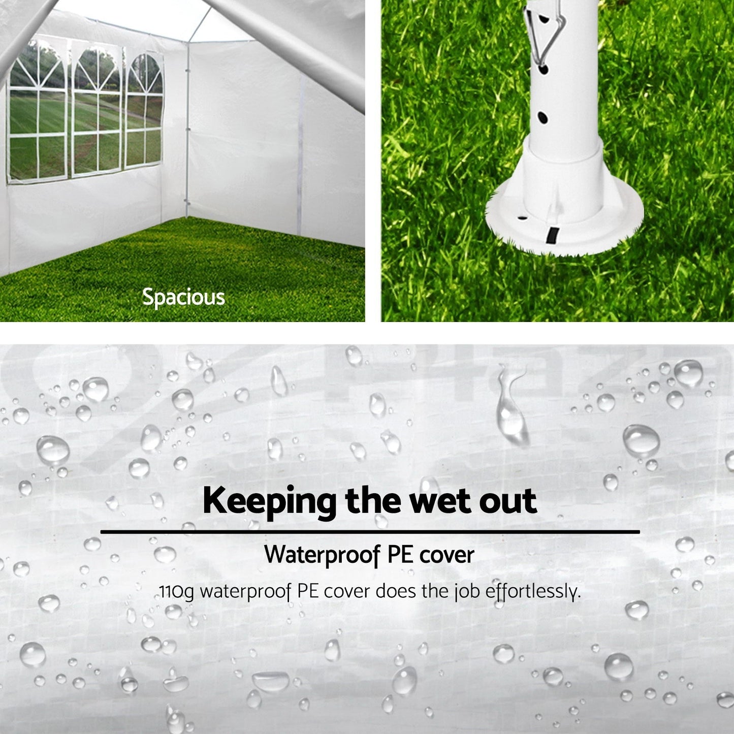 NEW 10x30' Wedding Party Canopy Tent Outdoor Gazebo With 8 Removable Sidewalls