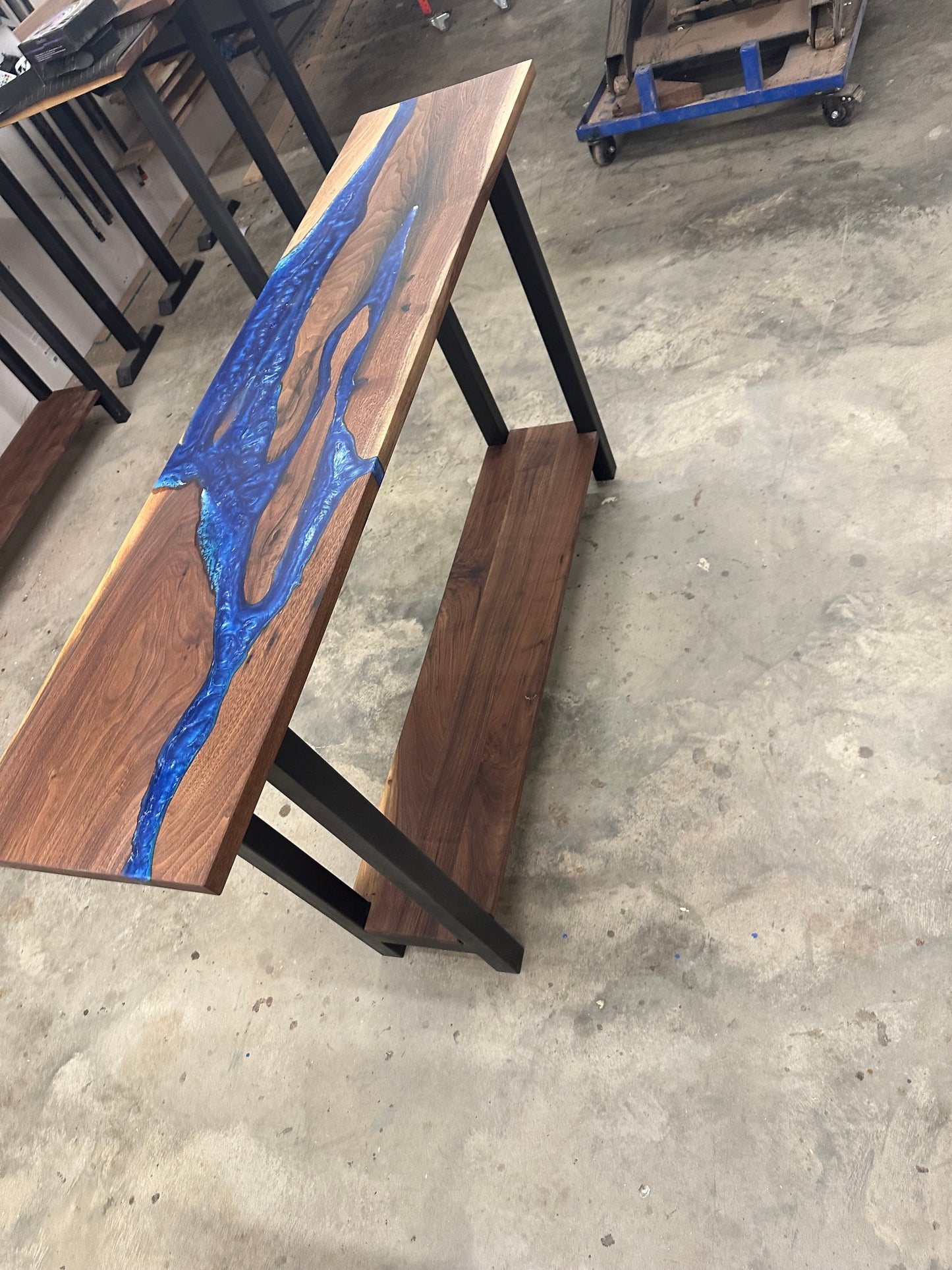 NEW Walnut river console/sofa table