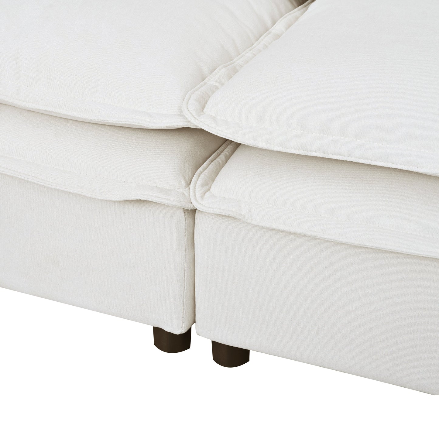 NEW U Style Double-Layer Cushion Four Seater  Modular Sofa with Storage Function