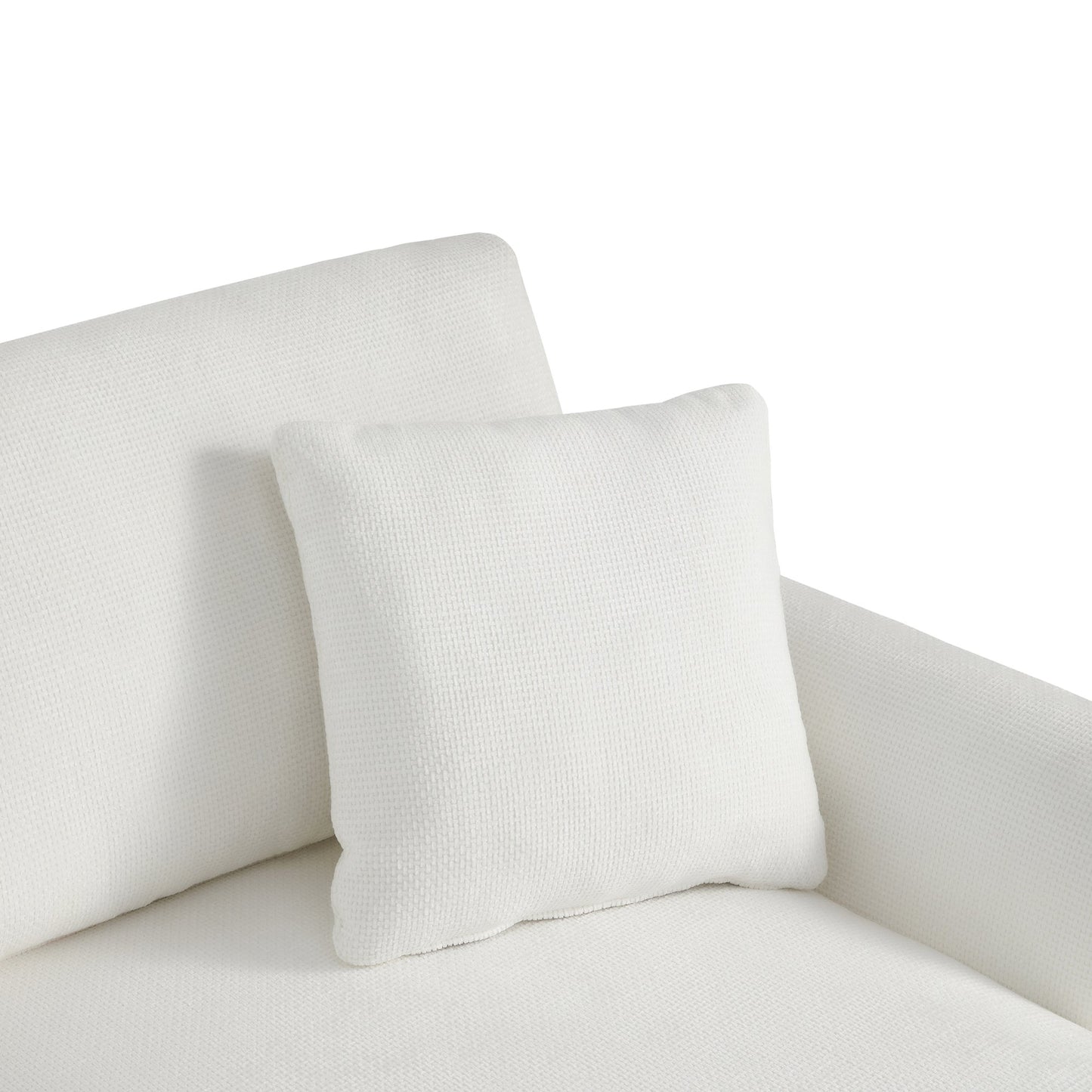 NEW Chenille Upholstered Modern Oversized L-Shaped Sectional Sofa with Chaise and Pillows