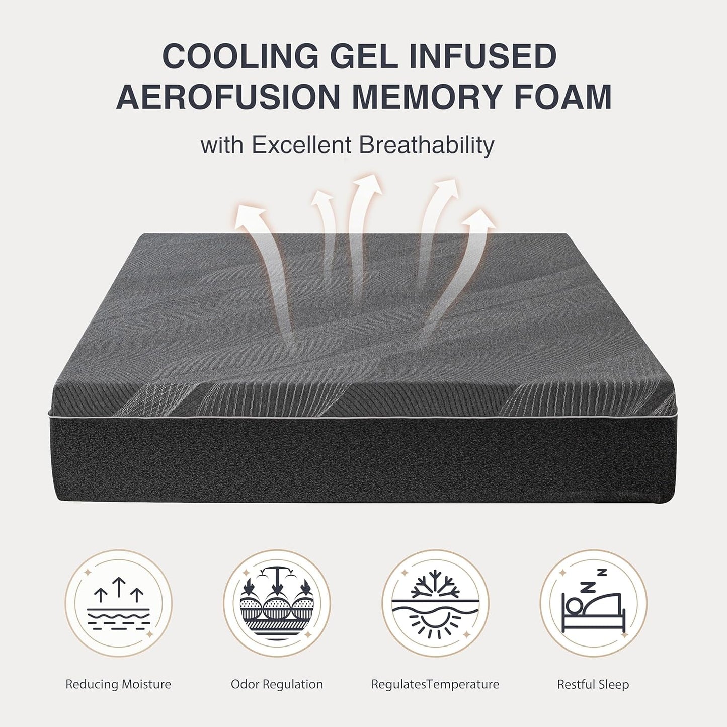 NEW Queen Size Gel Memory Foam Mattress Certipur Certified