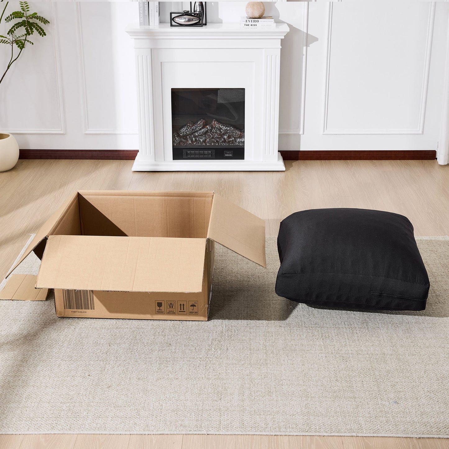 NEW 99*69' Modular Sectional Living Room Sofa Set, Modern Minimalist Style Couch, Upholstered Sleeper Sofa for Living Room, Bedroom, 2 PC Free Combination, Installation-free Sofa, L-Shape, Black