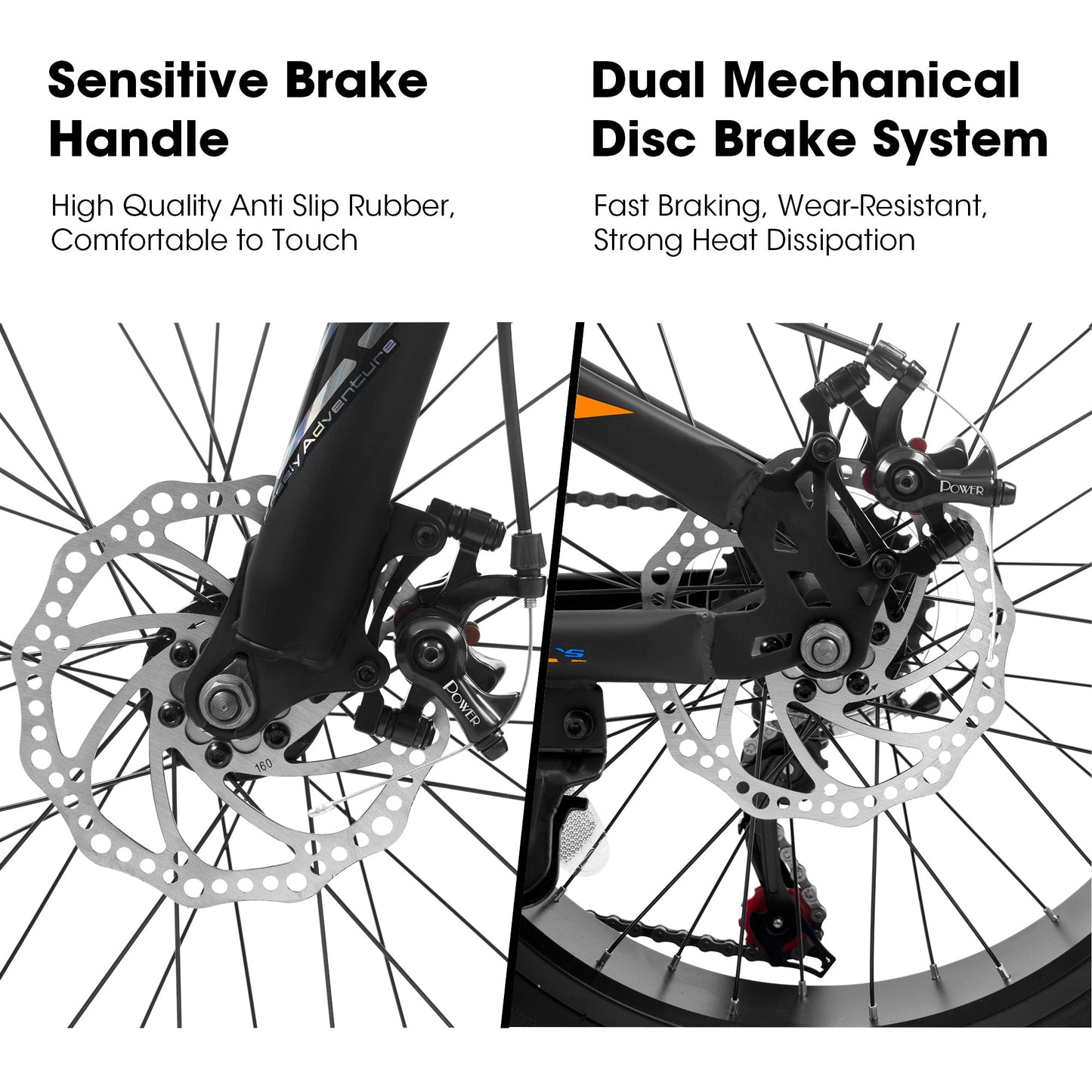 NEW V20235 20 Inch Fat Tire Bike Adult 7 Speed Mountain Bike, Dual Disc Brakes, High Carbon Steel Frame, Front Suspension, Mountain Buggy, City Commuter City Bike, Fat Tire Bike