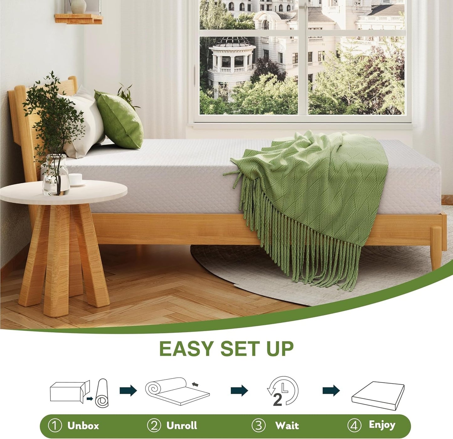 NEW King Size Premium Memory Foam Mattress TwelveInch Cooling Gel