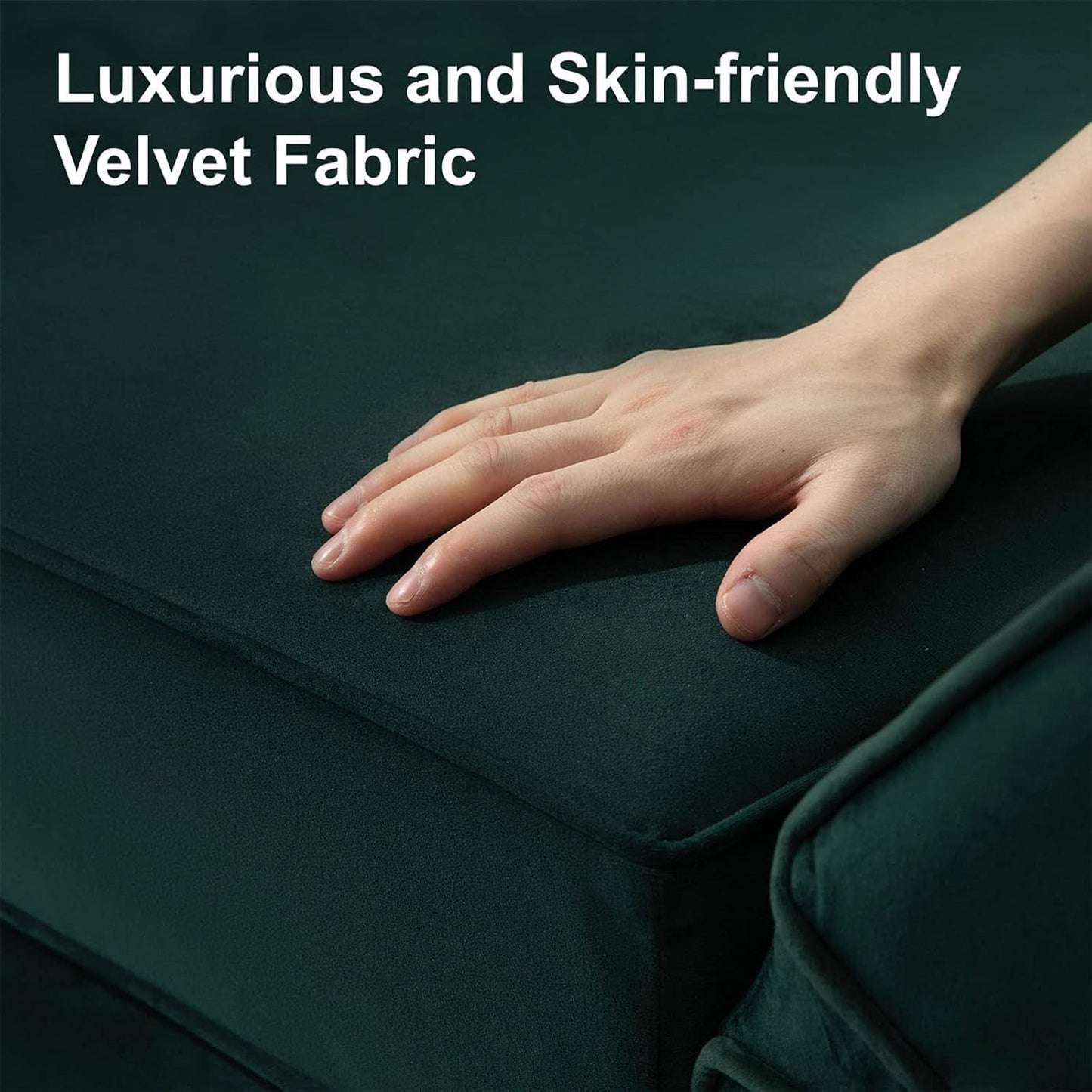 NEW Luxurious Emerald Green Velvet Modular Sleeper Sofa