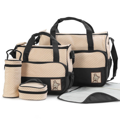 New Baby Diaper Bag Suits For Mom Baby Bottle Holder Mother Mummy Stroller Maternity Nappy Bags Sets