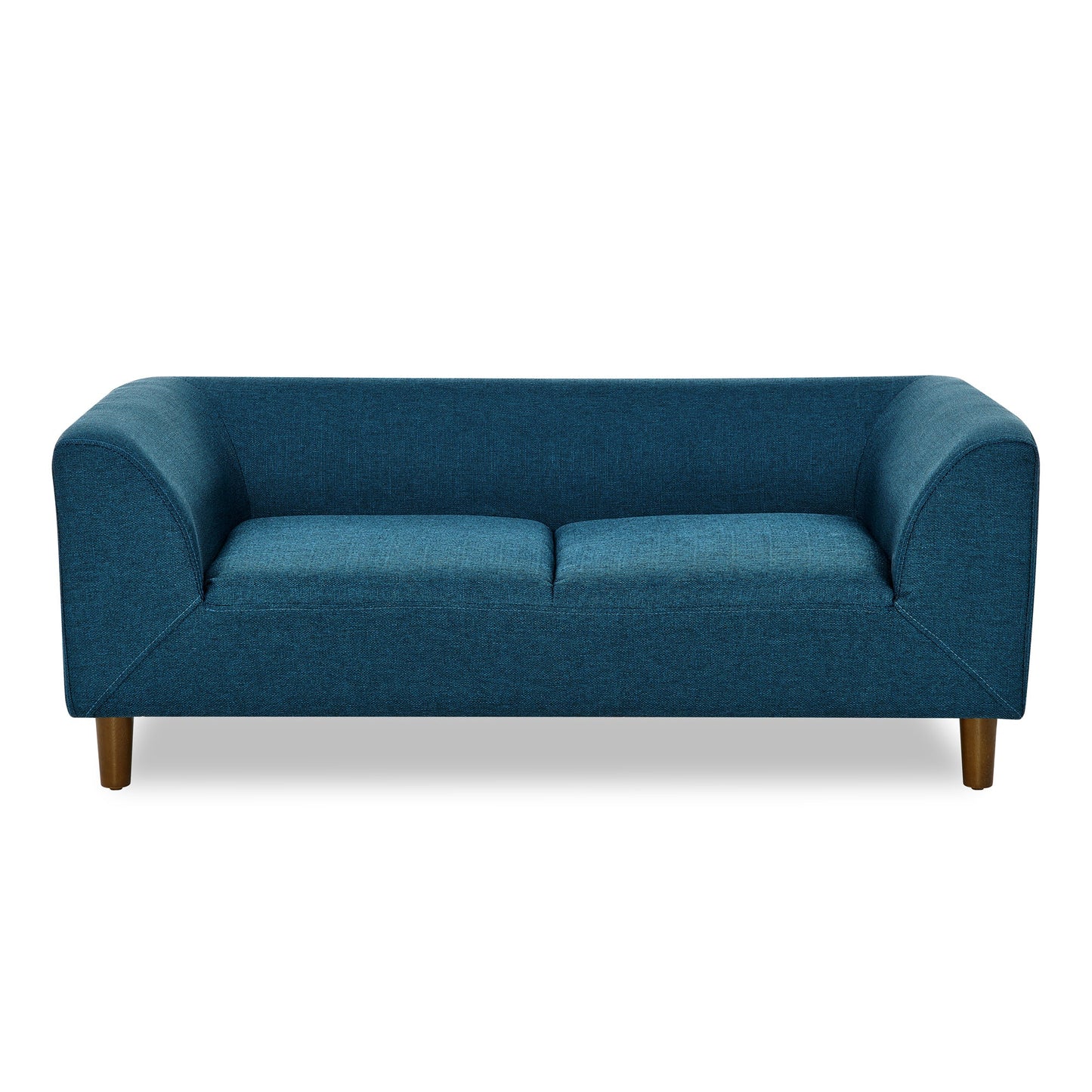 NEW Modern Blue Linen Rectangular Pet Sofa with Backrest and Armrests for Small and Medium Dogs