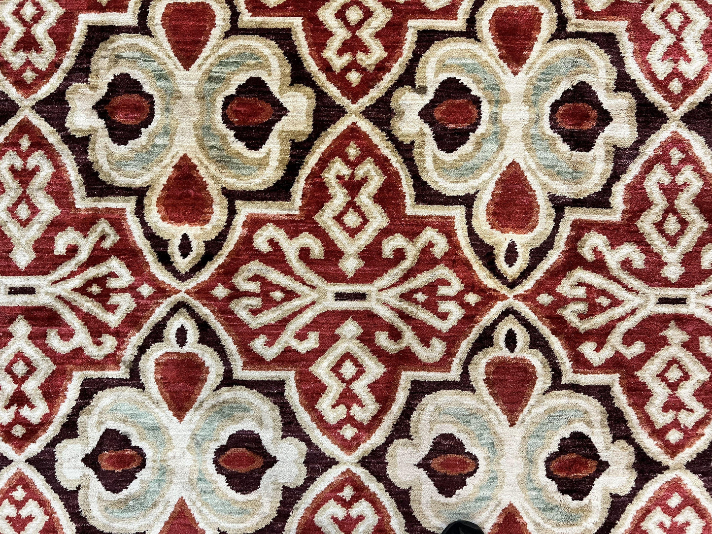 USED Portuguese Rug 9x12, Vintage Carpet, Handmade Wool Rug