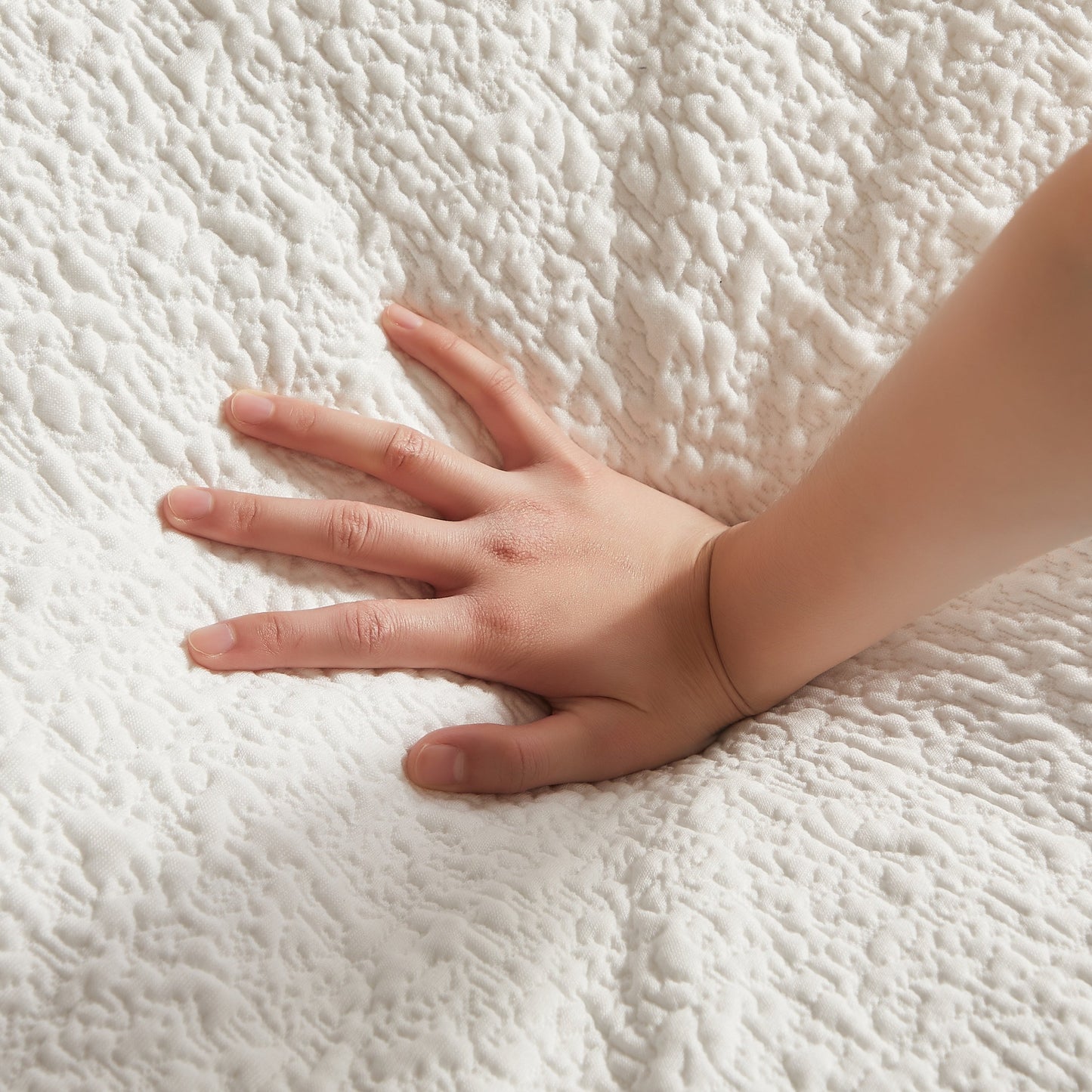 NEW Cloud Style 3 Seater Convertible Couch Warm White, Chenille Fabric L-Shape Modular