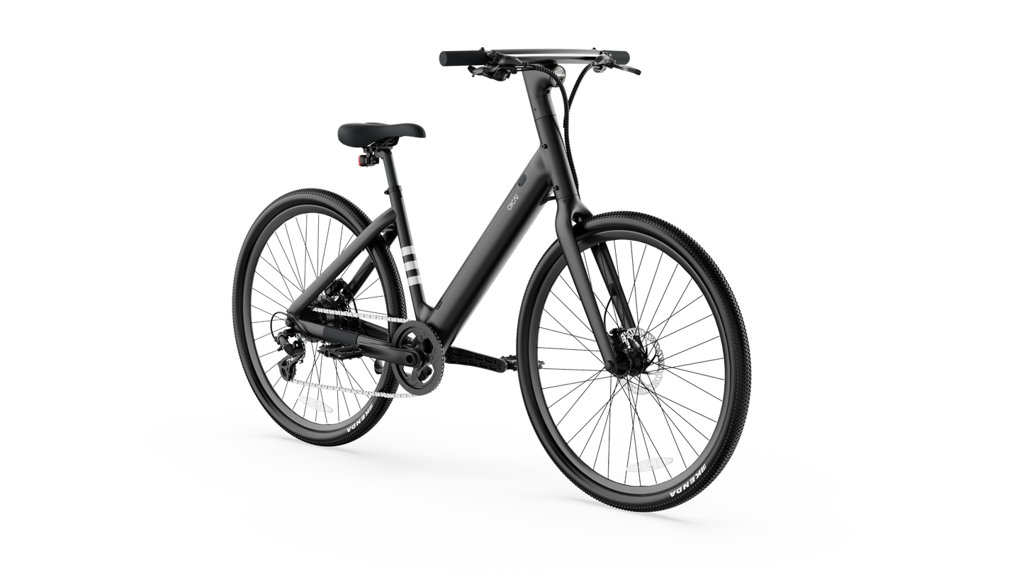 NEW Minimalist Fitness Step-through e-Bike w/ up to 62 miles Max Operating Range and 20 MPH Max Speed - Matte Black