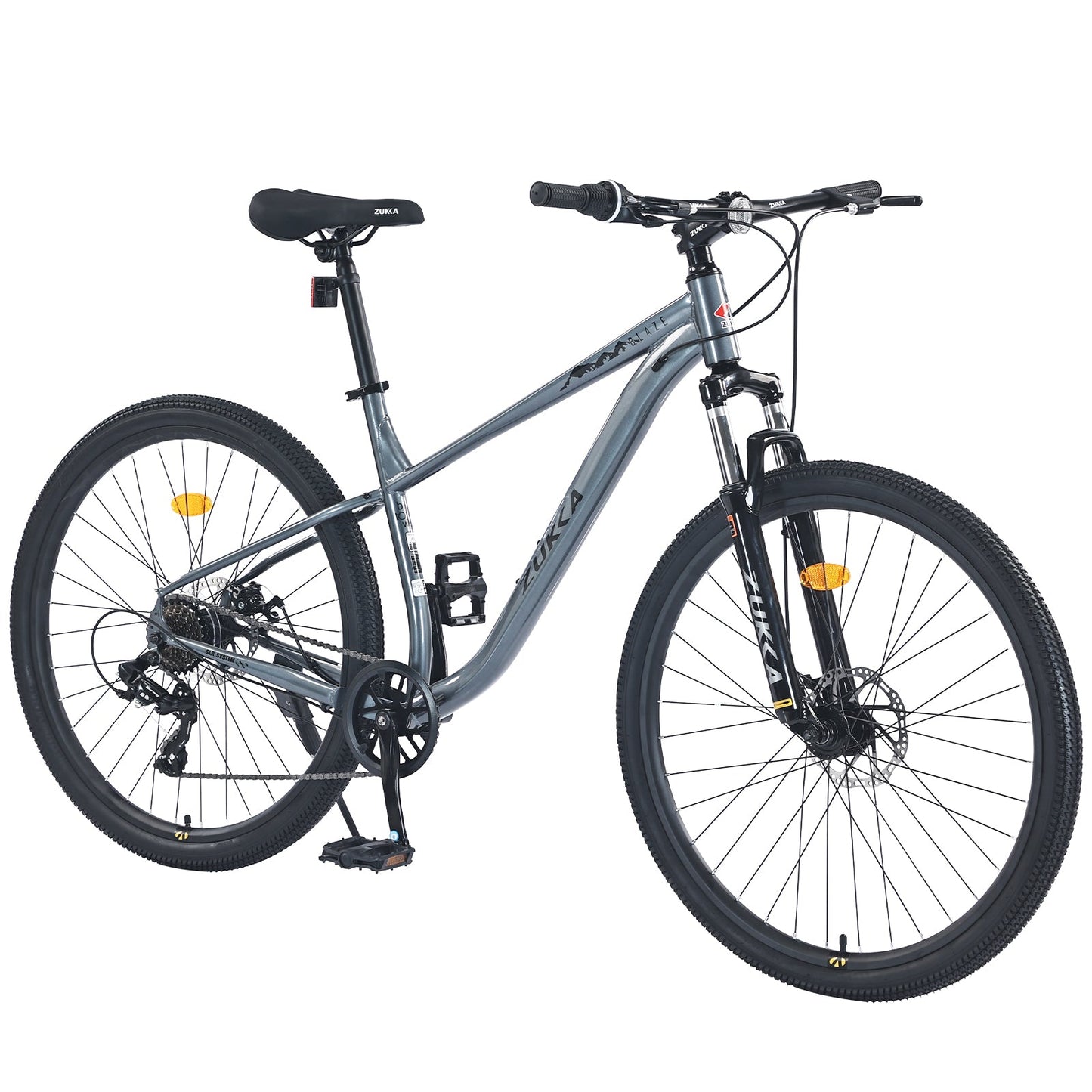 NEW 27.5 Inch Wheels 8 Speed Mountain Bike, for Men Women Boys and Girls, Front Suspension, Steel Frame