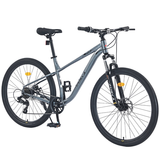 NEW 27.5 Inch Wheels 8 Speed Mountain Bike, for Men Women Boys and Girls, Front Suspension, Steel Frame