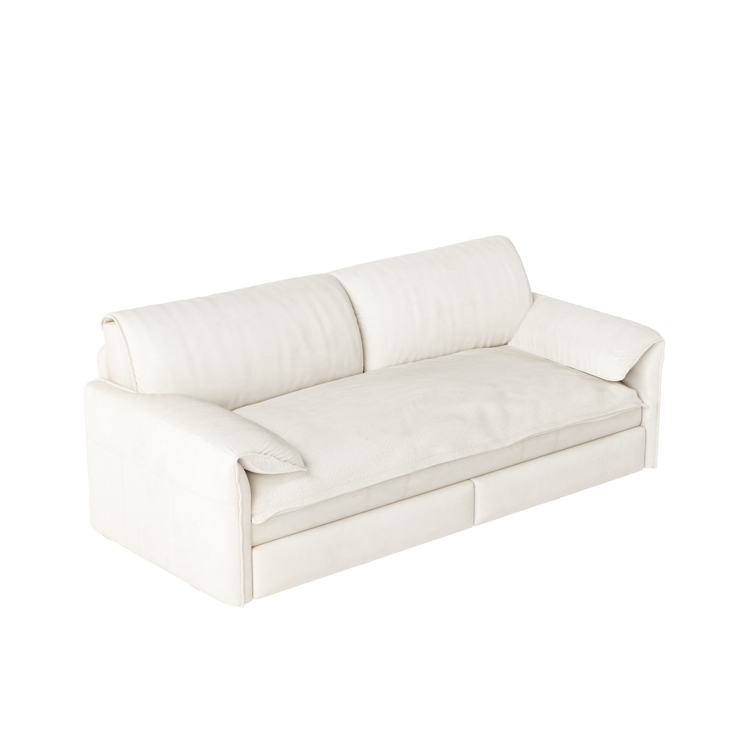 NEW 66' Velvet 3-in-1 Convertible Loveseat Queen Pull Out Sofa Bed Sleeper with Side Storage