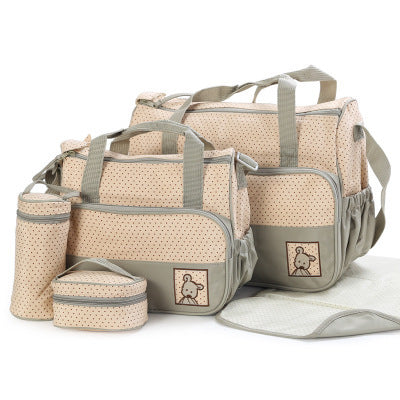 New Baby Diaper Bag Suits For Mom Baby Bottle Holder Mother Mummy Stroller Maternity Nappy Bags Sets