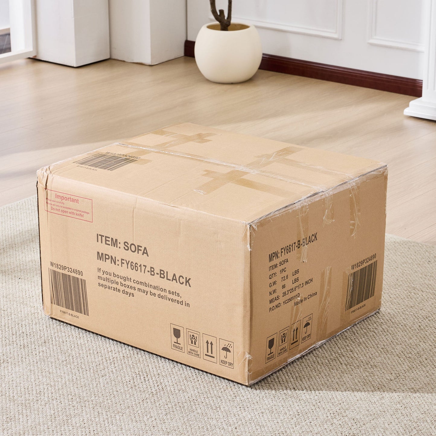 NEW 99*69' Modular Sectional Living Room Sofa Set, Modern Minimalist Style Couch, Upholstered Sleeper Sofa for Living Room, Bedroom, 2 PC Free Combination, Installation-free Sofa, L-Shape, Black