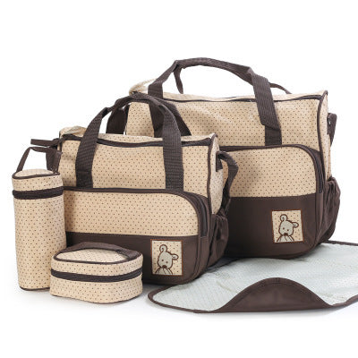 New Baby Diaper Bag Suits For Mom Baby Bottle Holder Mother Mummy Stroller Maternity Nappy Bags Sets