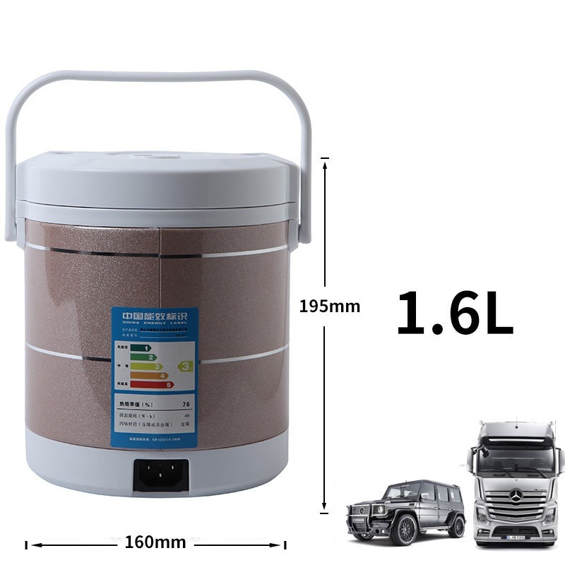 NEW 12V 24V Mini Rice Cooker 1.6L Car Truck Electric Hot Soup Rice Cooker