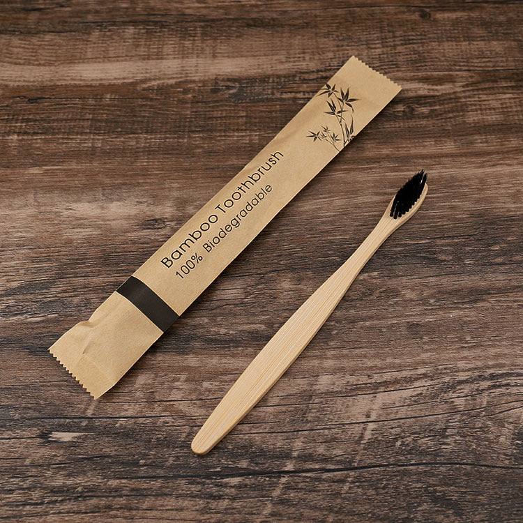 New 10Pcs Colorful Toothbrush Natural Bamboo