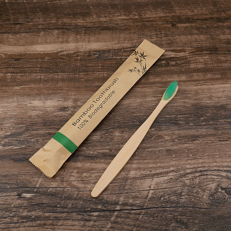 New 10Pcs Colorful Toothbrush Natural Bamboo